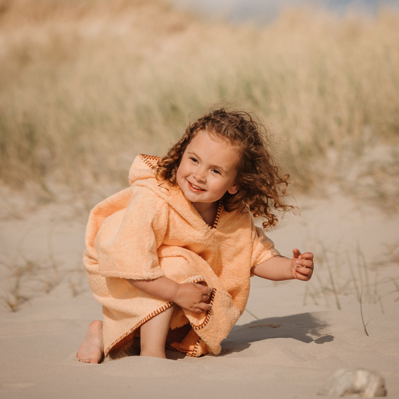 Poncho Mousson Crème Pailleté Scintillant - Taille 6-13 Ans - Occasion Très Bon état